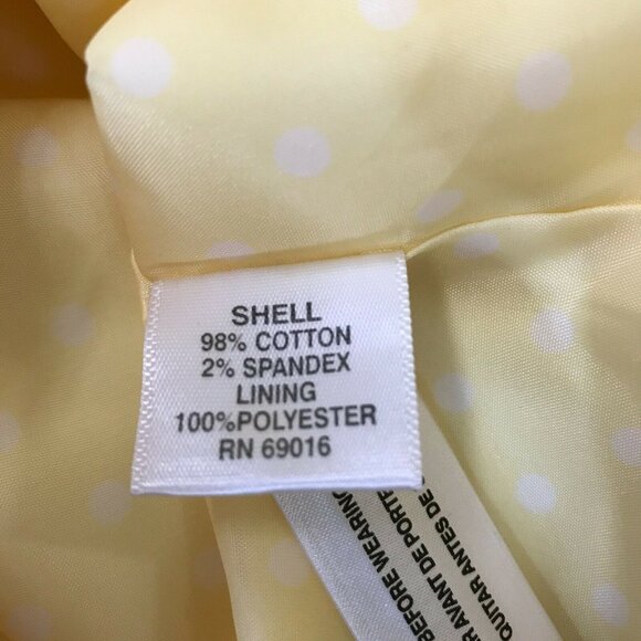 Studio Works Womens Long Sleeve Collared Front Zip Light Yellow Jacket Size XL - Picture 8 of 10